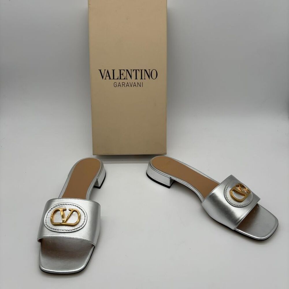 valentino VLogo Leather Sandal